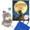 Knight Owl Gift Set Includes Hardcover by Christopher Denise, Licensed Plush Stuffed Animal Toy, and Gift Book Bag (Facing Dragons with Bravery Through Clever Ideas, Humor, and Heart) view 1