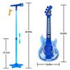 Guitar and Microphone Play Set for Boys New Upgrade,Karaoke Machine with Music&Light,Microphone Toys with Stand,Adjustable Height Guitar Toys for Kids,Toddlers,Child view 2