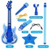 Guitar and Microphone Play Set for Boys New Upgrade,Karaoke Machine with Music&Light,Microphone Toys with Stand,Adjustable Height Guitar Toys for Kids,Toddlers,Child view 4