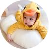 Baby Cute Animal Jumpsuit 3D Frog Clothes Newborn Infant Long Sleeve Hooded Romper for Baby Boys (Yellow, 3-6 Months) view 3