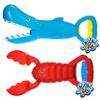 JA-RU Lobster & Shark 13.5" Jaw & Claws Plastic Sand Digger Grabber - Kids Beach & Sandbox Toys (2 Units) Ass-4009-2s view 1