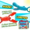 JA-RU Lobster & Shark 13.5" Jaw & Claws Plastic Sand Digger Grabber - Kids Beach & Sandbox Toys (2 Units) Ass-4009-2s view 4