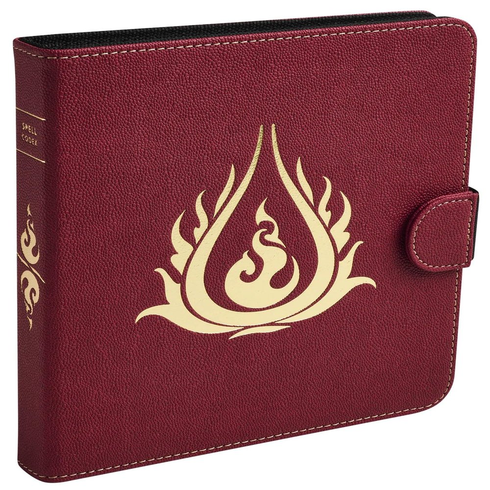 Dragon Shield: Roleplaying Spell Codex: Blood Red Compatible with Official DND Spell Cards Dry Erase Marker and 5e Compatible Spell Slot Tracker Included