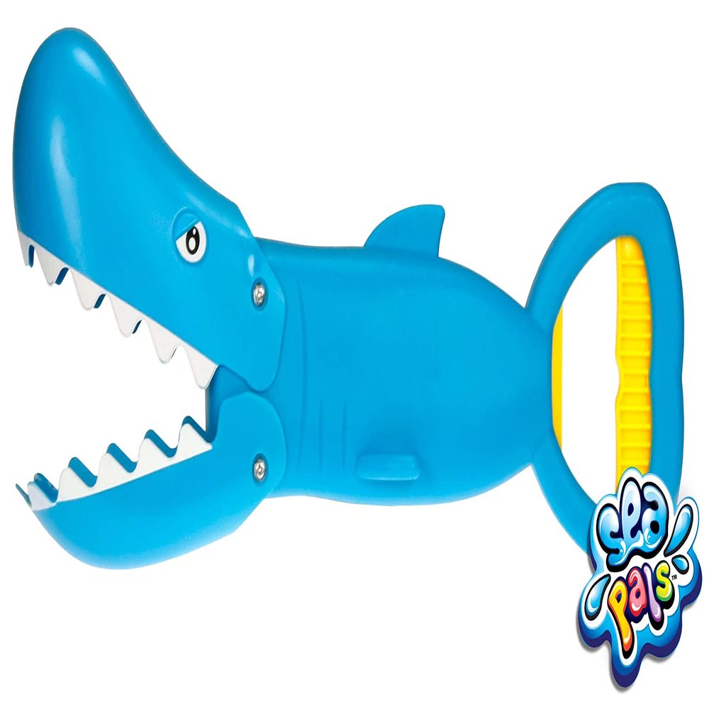 JA-RU Shark Sand Jaw & Claws Toy Big 13.5" (1 Shark) Plastic Sand Digger Grabber Toy Sand Toys & Beach Claw. Kids Beach Toys, Snow Toys, Kids Sandbox, Bathtub Toys Kids Toddler Pool Toys Shark-4009-1