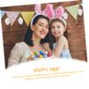 Yardenfun Easter Egg Graffiti Toys 24pcs Plastic Eggs Decorative Toys Craft Eggs for Toddlers Doodle Easter Decorations view 2