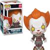 POP Stephen King's It Chapter 2 - Pennywise with Pennywise with Open Arms Funko Vinyl Figure (Bundled with Compatible Box Protector Case), Multicolor, 3.75 inches view 2