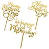 Crseniny 3pcs Acrylic Happy Mother's Day Cake TopperBest Mom Ever DecorationsMom Birthday Cake TopperGoddess DayQueen BirthdayQueen's Party Mother's Day Party Decoration Supplies (Mother's Day) view 1