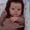 RXDOLL Full Silicone Body Reborn Baby Dolls Anatomically Correct Girl 18 Inch Realistic Newborn Baby Dolls That Look Real with Hand-Rooted Hair Waterproof Toy for Kids Gifts view 2