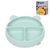 Miniguysa baby bowls with suction,100% Food Grade Baby Suction Bowls,Dishwasher Microwave Safe, suction plates for toddlers 1-3 (Blue-silicone baby bowls view 1