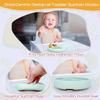 Miniguysa baby bowls with suction,100% Food Grade Baby Suction Bowls,Dishwasher Microwave Safe, suction plates for toddlers 1-3 (Blue-silicone baby bowls view 2