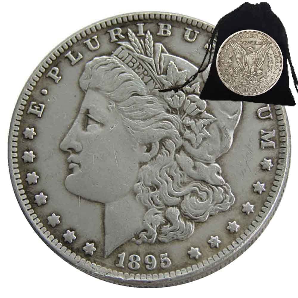 1895 Luxury One Dollar Hobo Nickel Eagle Art Coin Pendant/Good Luck Historic Commemorative Token Badge Jewelry Pendant