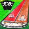 JAMBO 22Ft Water Slide and 2 Bodyboards, Extra Long Heavy Duty Slip Splash and Slide with Inflatable Bumpers, Pirate Splash Mat Water Sprinkler, Outdoor Water Toys, Summer n Toy, Splash Pad view 1