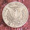 1885 Historic $1 Dollar Funny Hobo Nickel Eagle Art Coin Pendant/Good Luck Morgan Commemorative Token Jewelry Pendant view 2
