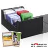 Yexiya 7 Pcs Deck Card Boxes, 1 Leather Deck Storage Case with 6 Plastic Trading Card Storage Box for Playing Mtg Tcg(Black, Gray) view 4
