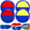jxzdle Toss and Catch Game Set, Outdoor Games with 4 Paddles 4 Balls and 1 Storage Bag, Great Outdoor Toys/Gifts for Kids, Classic Beach and Yard Games view 1