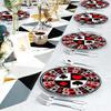 50Pcs Poker Party Supplies - 9" Playing Card Dinner Plates, 7" Casino Plates for Casino Night, Poker Game Theme, Birthday Party Decor view 4