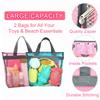 Aclarastra Collapsible Beach Toys for Kids Toddlers, Collapsible Sand Buckets Shovels Set with Mesh Bags and Sand Molds, Foldable Travel Sand Toys for Beach Sandbox Toys for Kids view 3