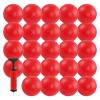 Merkaunis 24Pcs Playground Balls 6 Inch Kick Ball Red Dodgeball Bouncy Inflatable Ball Playground Ball Bulk for All Groups,Dodgeball,Handball,Indoor/Outdoor Game, Picnic,Yoga view 1