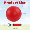 Merkaunis 24Pcs Playground Balls 6 Inch Kick Ball Red Dodgeball Bouncy Inflatable Ball Playground Ball Bulk for All Groups,Dodgeball,Handball,Indoor/Outdoor Game, Picnic,Yoga view 2