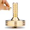 DjuiinoStar Premium Brass Spinning Top: Deeply Engraved Long Grip, Long Spin Time, Settles Down Quickly, Exquisite Metalwork Full of Details, Kinetic Office Desktop Fidget Toy DST-827 view 1