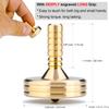 DjuiinoStar Premium Brass Spinning Top: Deeply Engraved Long Grip, Long Spin Time, Settles Down Quickly, Exquisite Metalwork Full of Details, Kinetic Office Desktop Fidget Toy DST-827 view 2