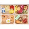 Food Groups - Wooden Play Food Sets, Pretend Play Kitchen Toys, Toy Food Accessories for Toddlers 1-3, Wood Play Fake Food for 1 2 3 Year Old Boys Girls Birthday Gift view 1