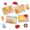 Food Groups - Wooden Play Food Sets, Pretend Play Kitchen Toys, Toy Food Accessories for Toddlers 1-3, Wood Play Fake Food for 1 2 3 Year Old Boys Girls Birthday Gift view 3