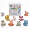 Baby Bath Toys, 9 Pack | Sealed, No Hole & Mold Free Bath Toys for Babies 6-12 Months | Soft, Squeezable & Float on Water | Safe, Easy-Grip Toddler Bath Toy Set | Baby Water Pool Toys-Wild Animal view 1