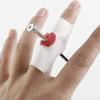 5Pcs Novelty Bloody Nail Through Finger Prank Trick Joke Magic Props April Fool Halloween Party Spoof Toy Professional Design view 2
