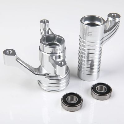 GTBRacing CNC Aluminum 1/5 RC Gas Car LOSI Desert Buggy DBXL 2.0 Steering System Upgrade Part (Silver)