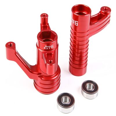 GTBRacing CNC Aluminum 1/5 RC Gas Car LOSI Desert Buggy DBXL 2.0 Steering System Upgrade Part (Red)