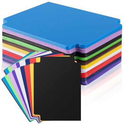 60 Pcs Trading Card Divider Multicolor Card Separators for Office Games Plastics Sports Baseball Card Dividers with Tabs Cards Box Dividers for photocard, 2.71 * 3.8 Inches