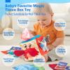 hahaland Baby Tissue Box Toy, Baby Toys 6-12 Months Montessori Toys for 6 Month Old, Textured Tails, Crinkle Tissues, Squeaky, Mirror, Silks Sensoy Scarves Baby Gifts Valentines Easter Basket Stuffers view 2