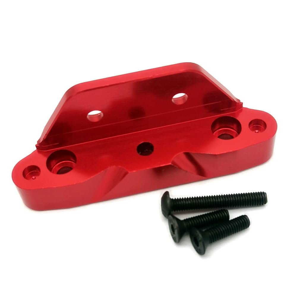 Aluminum Rear Bumper Mount Red for Traxxas Rustler 4x4 6823 6737