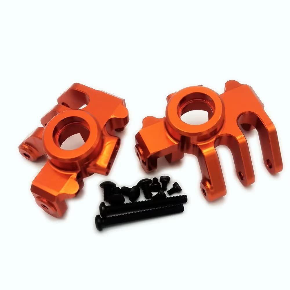 Aluminum Front Steering Blocks Knuckle Arm Orange for Axial RBX10 AXI232041