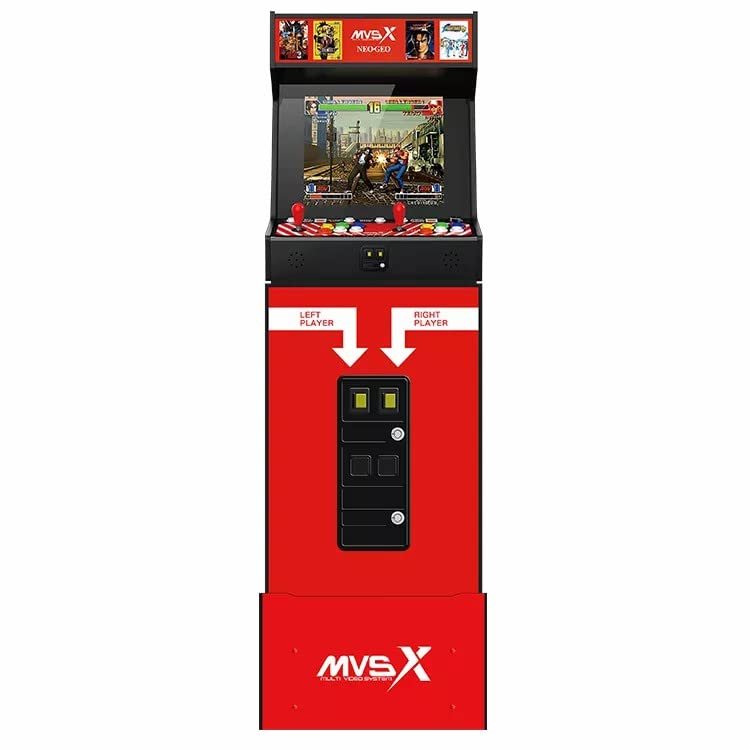 UNICO MVSX Arcade Combo [Base and Riser Included], NEOGEO Home Arcade Machine with 50 Pre-loaded SNK Retro Games