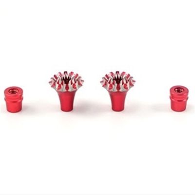 ZHIPAIJI for FrSky 3D M3 3mm CNC Aluminum Gimbal Stick Ends Transmitter Stick Anti-Slipping Cap for FrSky Taranis Q X7 X9D Plus Remote contro (Color : M3 red)