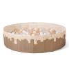 Baby Ball Pit for Toddlers1-3, Foldable Kids Ball Pits Play Tent, Crawl Playpen Ball Pool Playhouse with Storage Bag, for Boys Girls Dogs Cats Festival Play (Balls Not Included), Doughnuts view 1