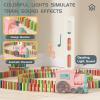 Domino Train Toys for Girls 3+ Year Old: Kids Stacking Dominoes Games - Montessori Toy Toddler 3-5 Boys ages 4-8 - Interactive Autism Fine Motor Activities Birthday Gift Stocking Stuffer 4 5 6 Yr Olds view 4