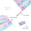 ALVABABY 3pcs Baby Cloth Diaper Wet/Dry Bags|Waterproof Reusable with Two Pockets|Travel, Beach, Pool, Daycare, Soiled Baby Items,YogaGym Bag for Swimsuits or Wet Clothes Pink impression 3L-BS04 view 2
