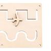 2Pcs Montessori Busy Board Practical Basic Motor Skills Activities Early Educational Learning for Boys Girls Kindergarten New Year (Tail Button) view 3