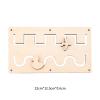 2Pcs Montessori Busy Board Practical Basic Motor Skills Activities Early Educational Learning for Boys Girls Kindergarten New Year (Tail Button) view 4