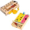 Tilhumt Montessori Screwdriver Board Set for Kids, Storage Wooden Toddler Real Tools and Light Switch Toy for Toddlers Educational Travel Toys for Kids 3 4 5 Year Old view 1