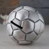 Bsetain Piggy Bank Girls Zinc Alloy Coin Bank Soccer Shape Money Bank for Kids Adults Decoration Ornaments Birthday Great Gift view 3
