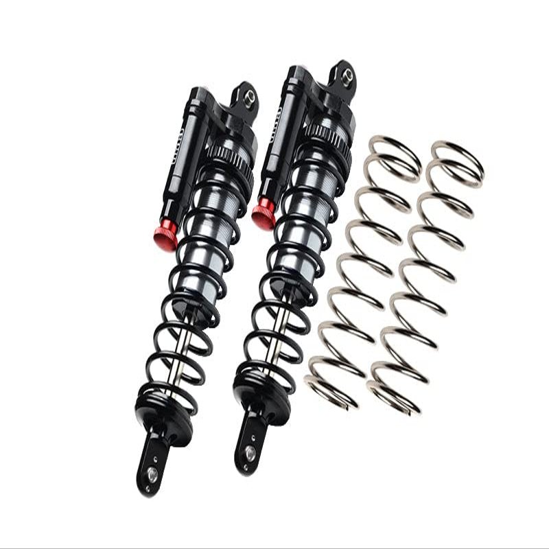 Aluminium 6061-T6 Front Or Rear L-Shape Piggy Back (Built-in Piston Spring) Adjustable Spring Dampers Shock Absorbers for Traxxas 1:5 XRT 8S Monster Truck 78086-4 Upgrades - Silver