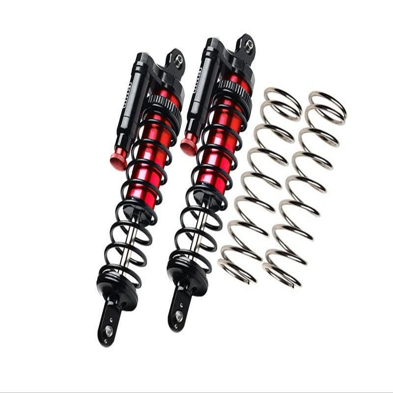 Aluminium 6061-T6 Front Or Rear L-Shape Piggy Back (Built-in Piston Spring) Adjustable Spring Dampers Shock Absorbers for Traxxas 1:5 XRT 8S Monster Truck 78086-4 Upgrades - Red