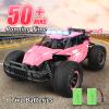 kolegend Remote Control Car for Girls 50+min Monster Trucks 20km/h 1:12 Scale 13 Inch All Terrains RC Truck with Flashing Chassis Lights Gift Toys for Girls Kids Boys view 2