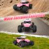 kolegend Remote Control Car for Girls 50+min Monster Trucks 20km/h 1:12 Scale 13 Inch All Terrains RC Truck with Flashing Chassis Lights Gift Toys for Girls Kids Boys view 4
