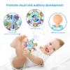 Baby Sensory Teething Toys - Baby Teether & Rattle - Gifts for Infant Newborn Boys Girls 0 3 6 9 12 18 Months - Toddler Montessori Educational Learning Toys view 2