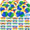 48 Pieces Summer Sunglasses Beach Balls Bulk Party Favors for Kids 24Pack Neon Sunglasses 24Pack Beach Balls Kid Boys Girls Graduation Party Supplies for Beach Day Pool Party Favors Goodie Bag Favors view 1